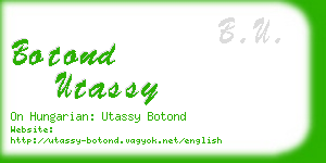 botond utassy business card